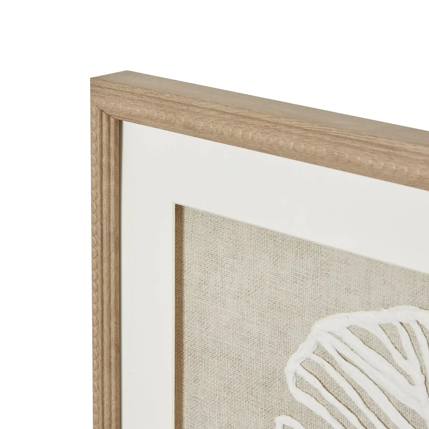 Large Plume White Feather Art Mounted In Beaded Frame Makur Interior