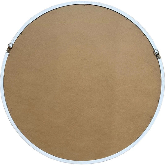 Washed Wood Framed Beaded Mirror