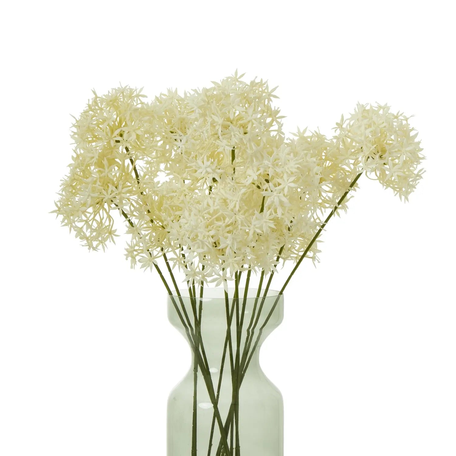Three Head Cream Allium Spray Makur Interior
