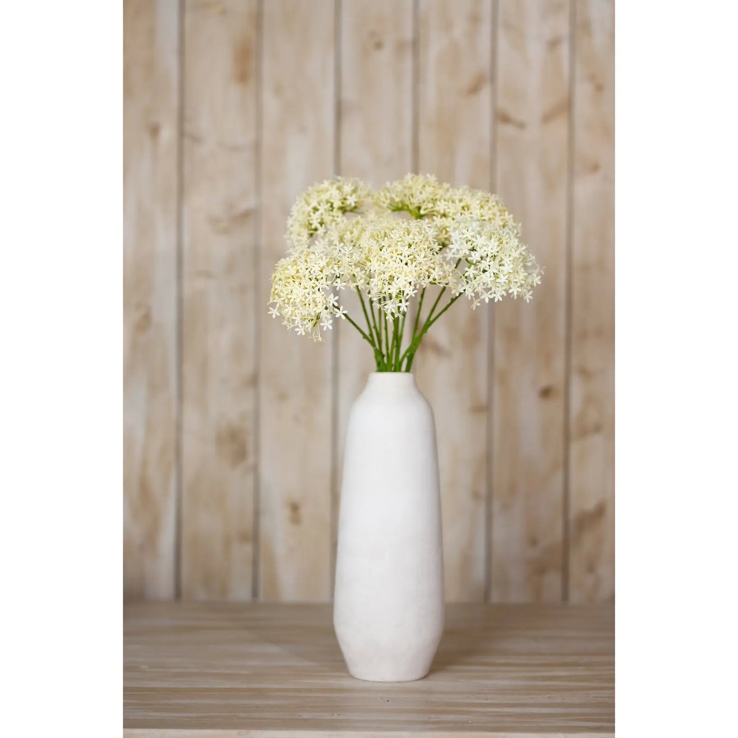 Three Head Cream Allium Spray Makur Interior