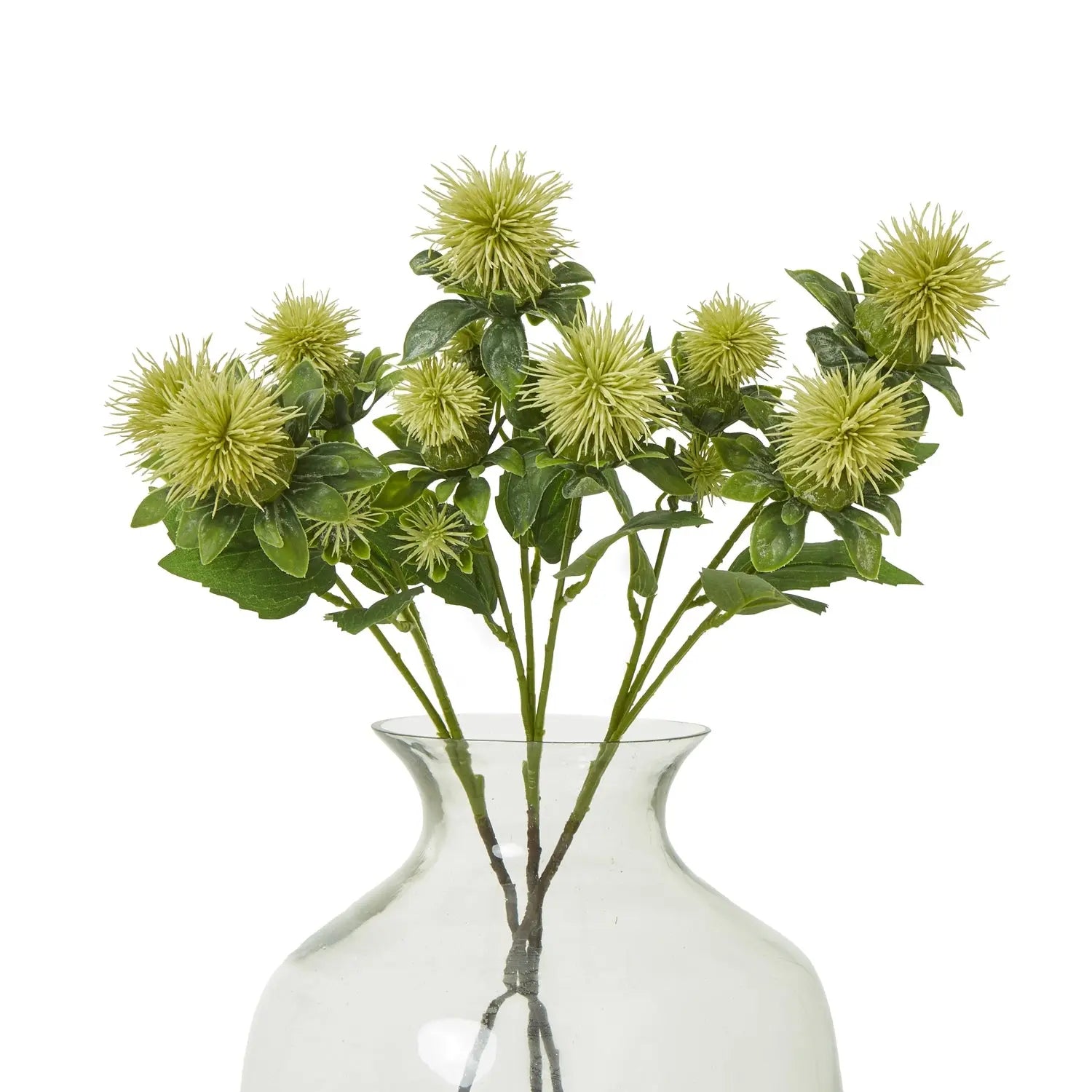Green Safflower Spray Makur Interior