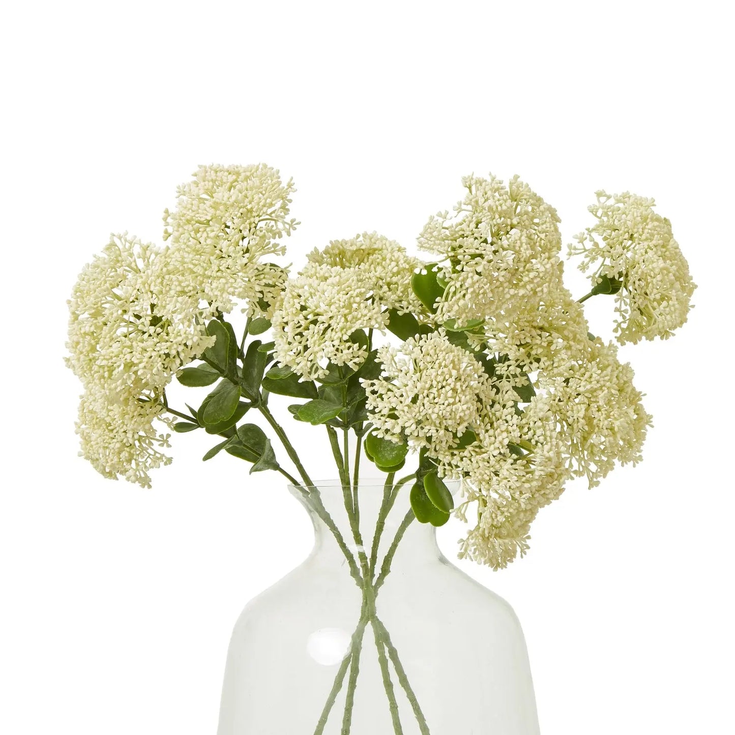 Cream Sedum Spray Makur Interior