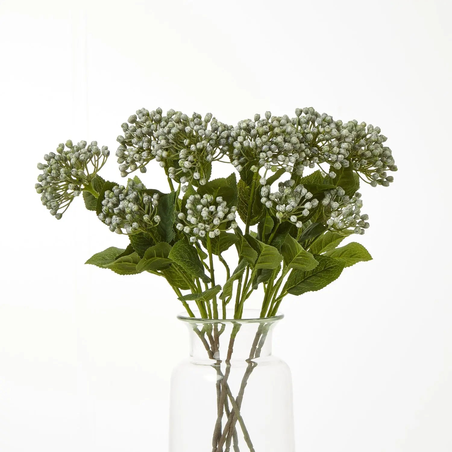 Blue Budding Hydrangea Spray Makur Interior