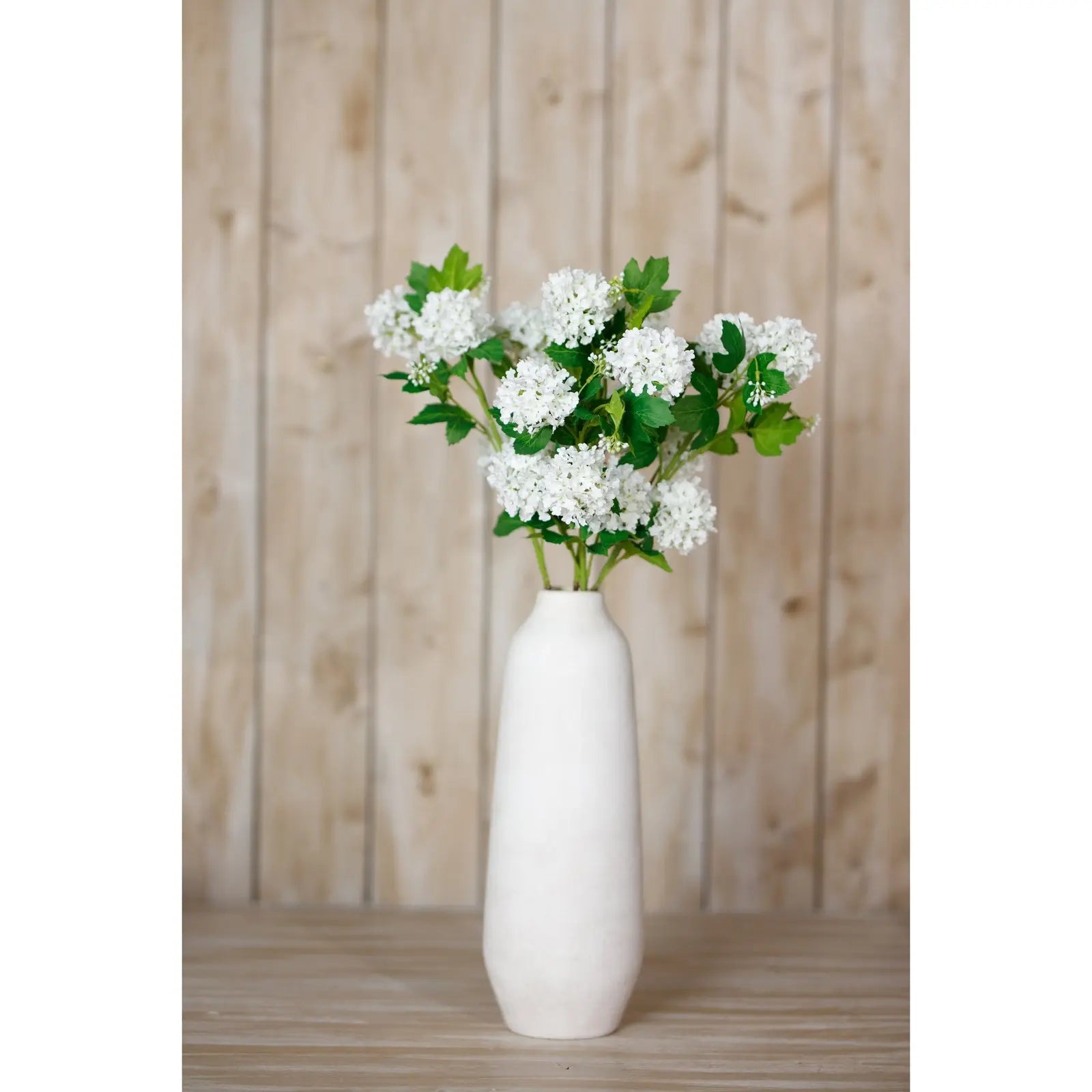 Cream Snowball Viburnum Spray Makur Interior