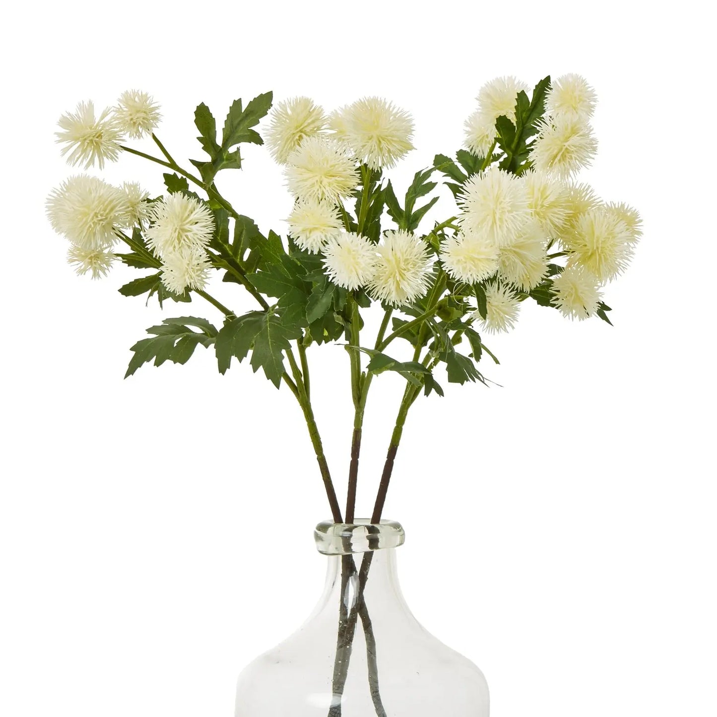 Cream Globe Thistle Spray Makur Interior