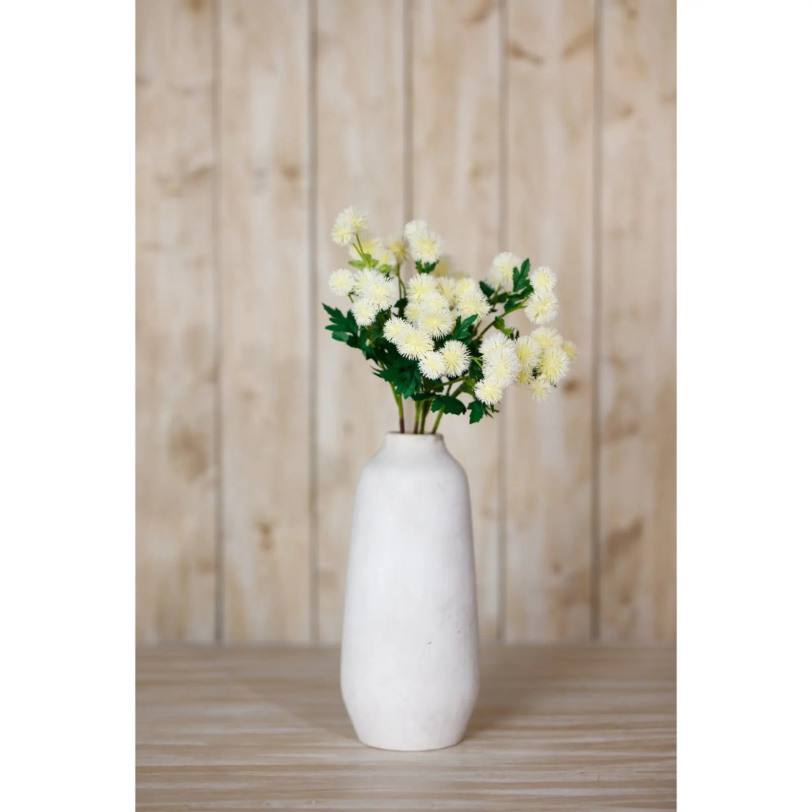 Cream Globe Thistle Spray Makur Interior