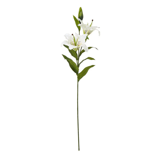 White Madonna Lily Spray Makur Interior