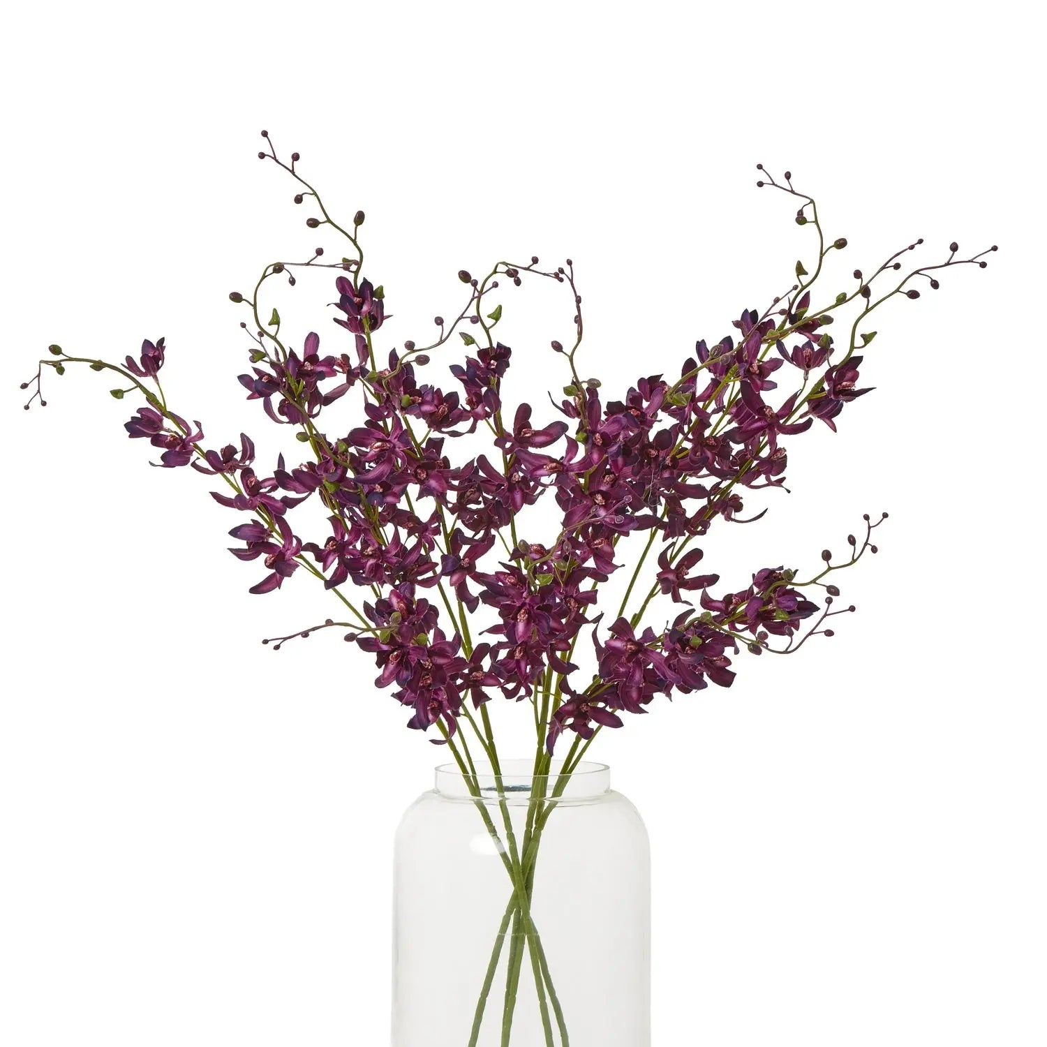Purple Cymbidium Spray Makur Interior