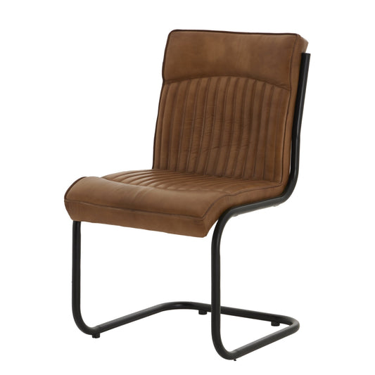 Billy Leather Dining Chair Makur Interior