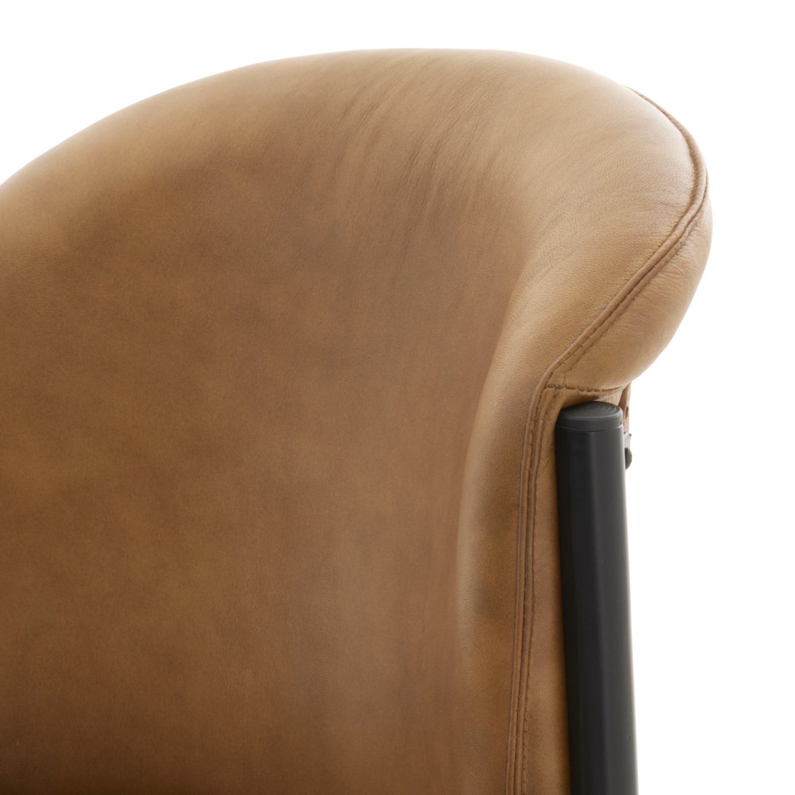 Billy Leather Curved Dining Chair Makur Interior
