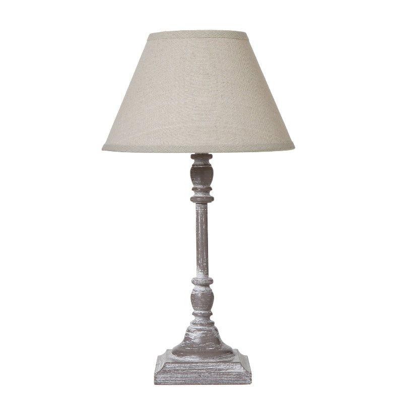 Antia Stem Table Lamp With Linen Shade Makur Interior