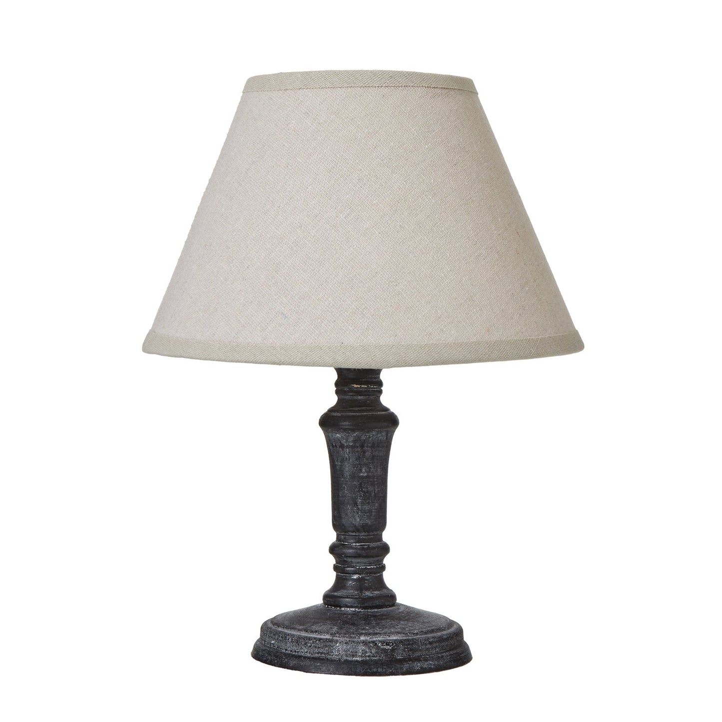 Palmyra Column Table Tamp With Linen Shade Makur Interior
