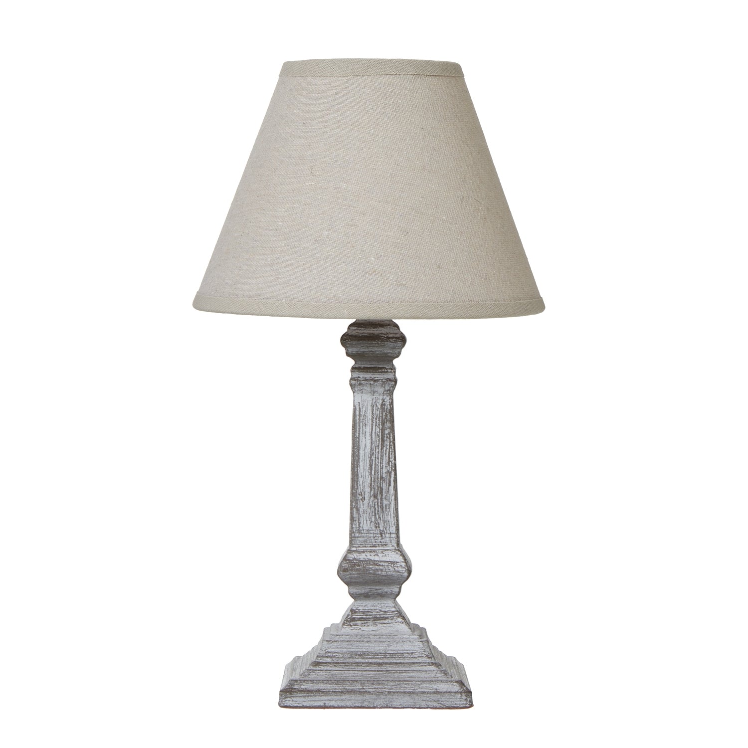 Capsa Column Table Lamp With Linen Shade Makur Interior