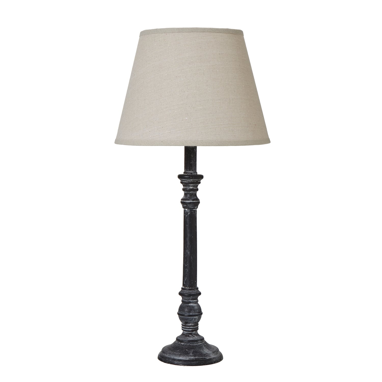 Isca Stem Table Lamp With Linen Shade Makur Interior