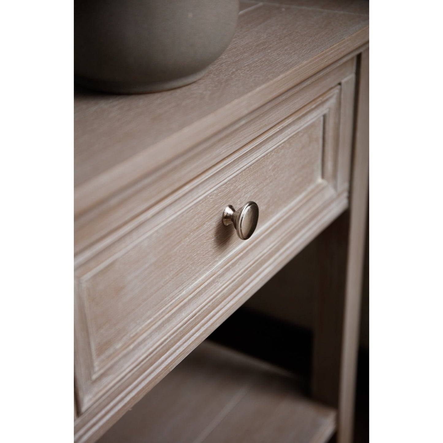 The Serene Collection One Drawer Side Table Makur Interior