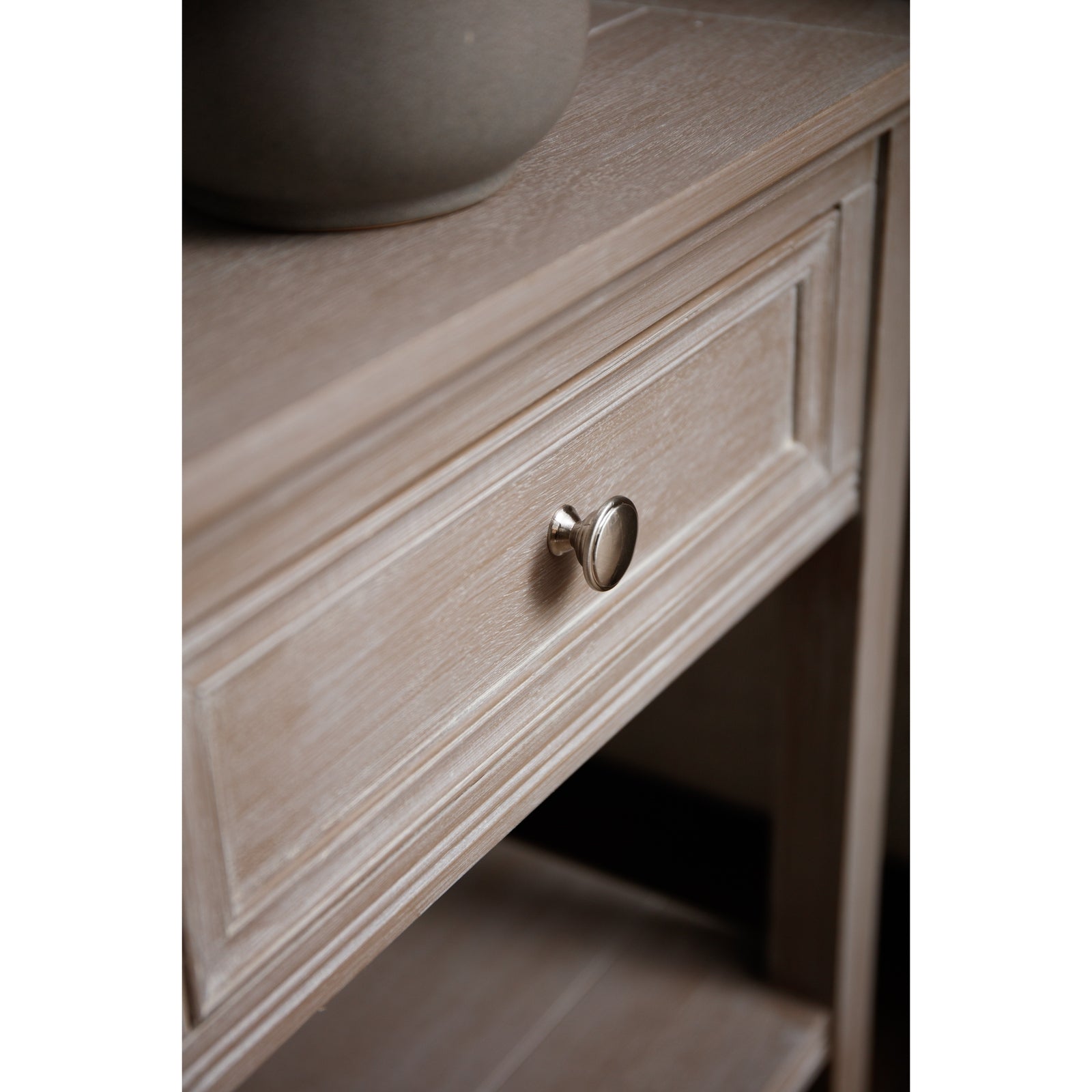 The Serene Collection One Drawer Side Table Makur Interior