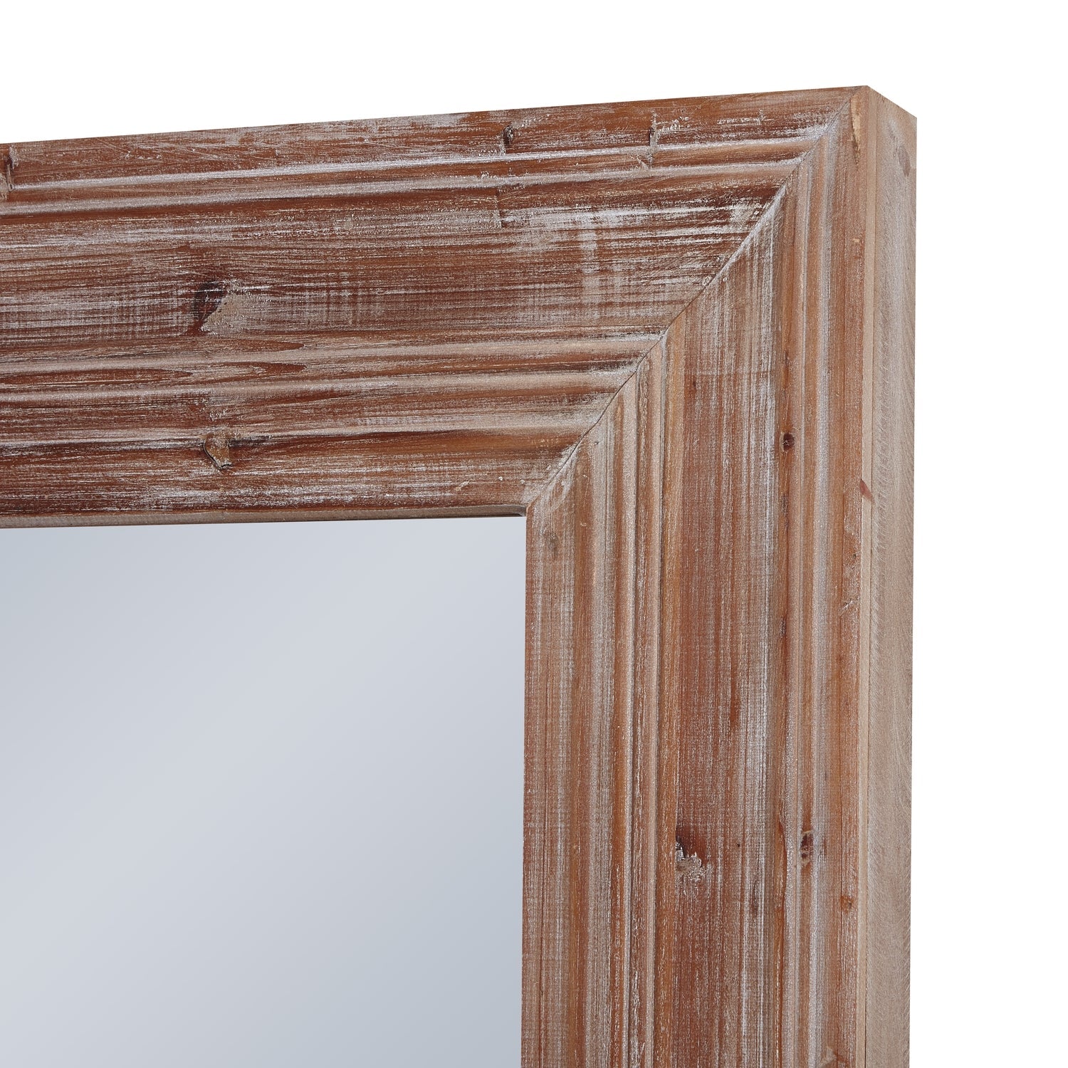Newby Washed Wood Large Mirror Makur Interior
