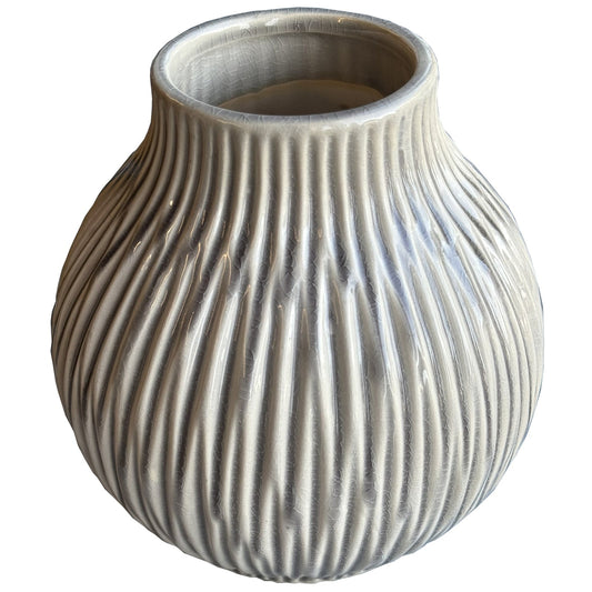 Pallida Collection Medium Bulbous Fleck Vase Makur Interior