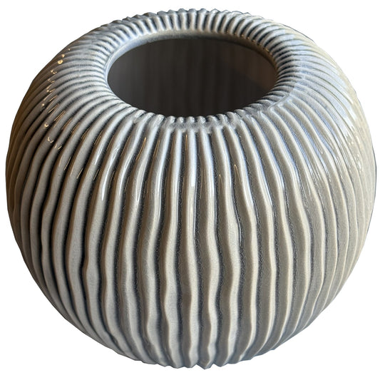 Pallida Collection Medium Striped Vase Makur Interior