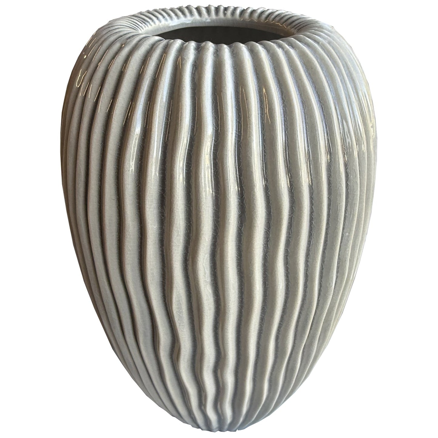 Pallida Collection Large Striped Vase Makur Interior