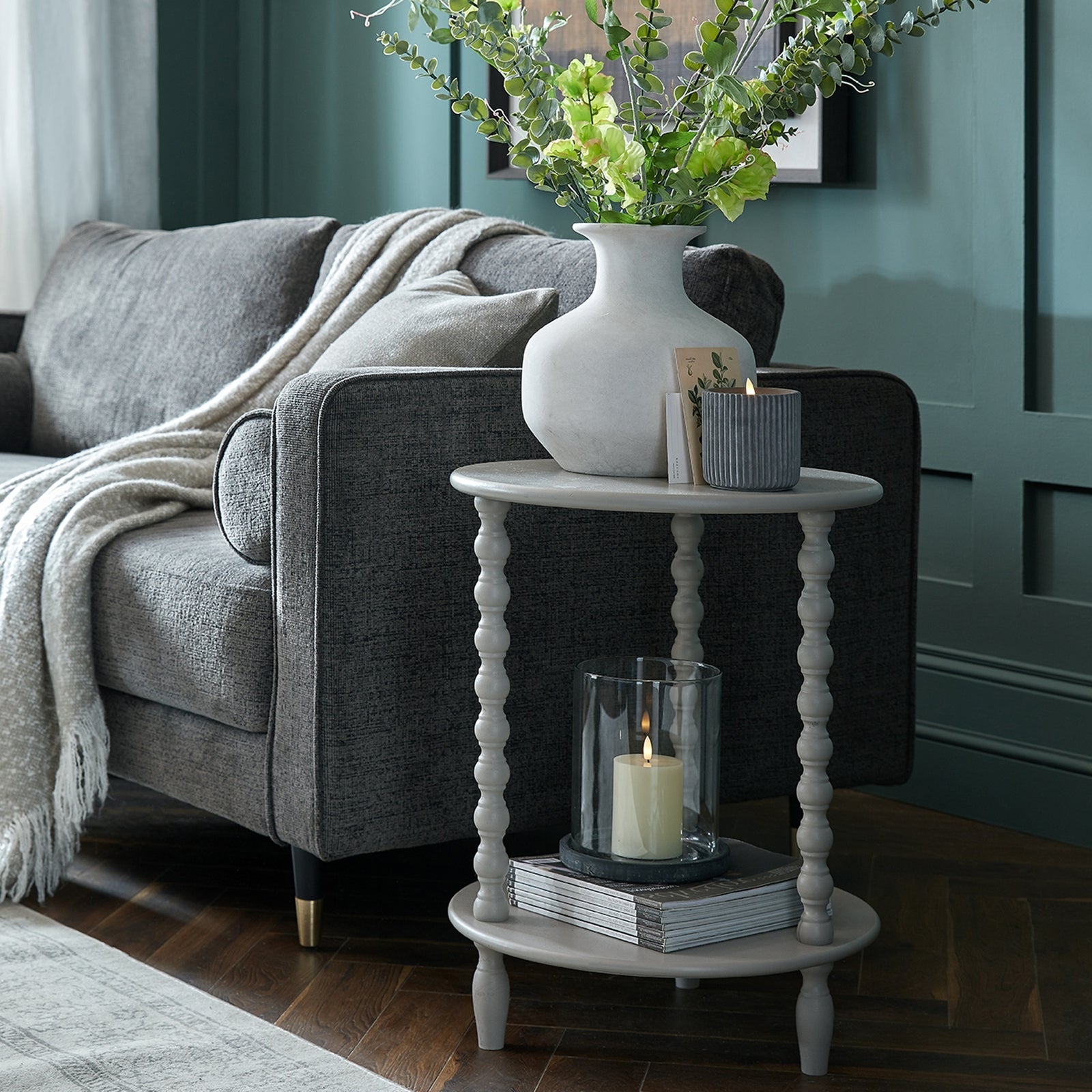 The Camden Collection Round Side Table Makur Interior