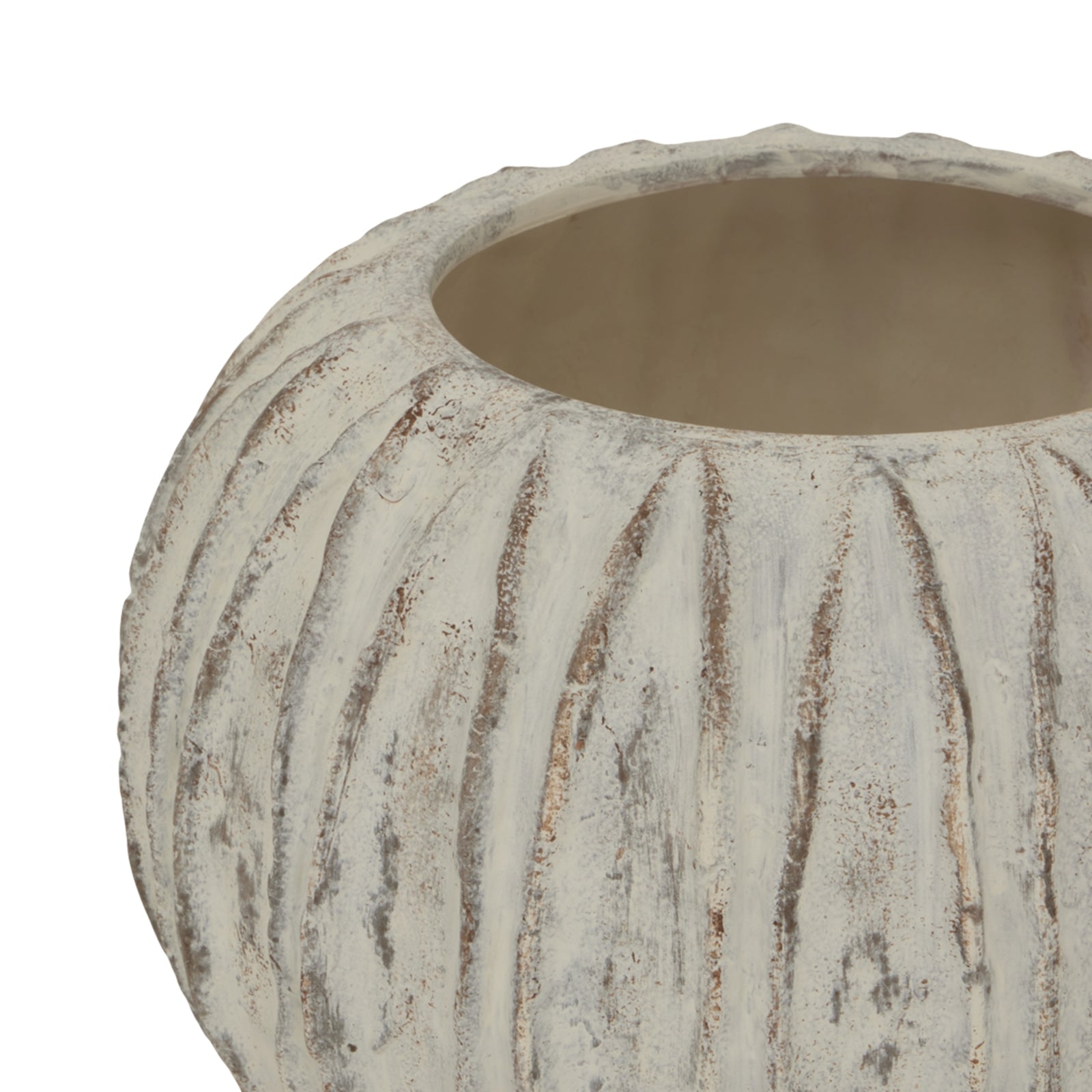 Lorenzo Rotund Fin Vase Makur Interior