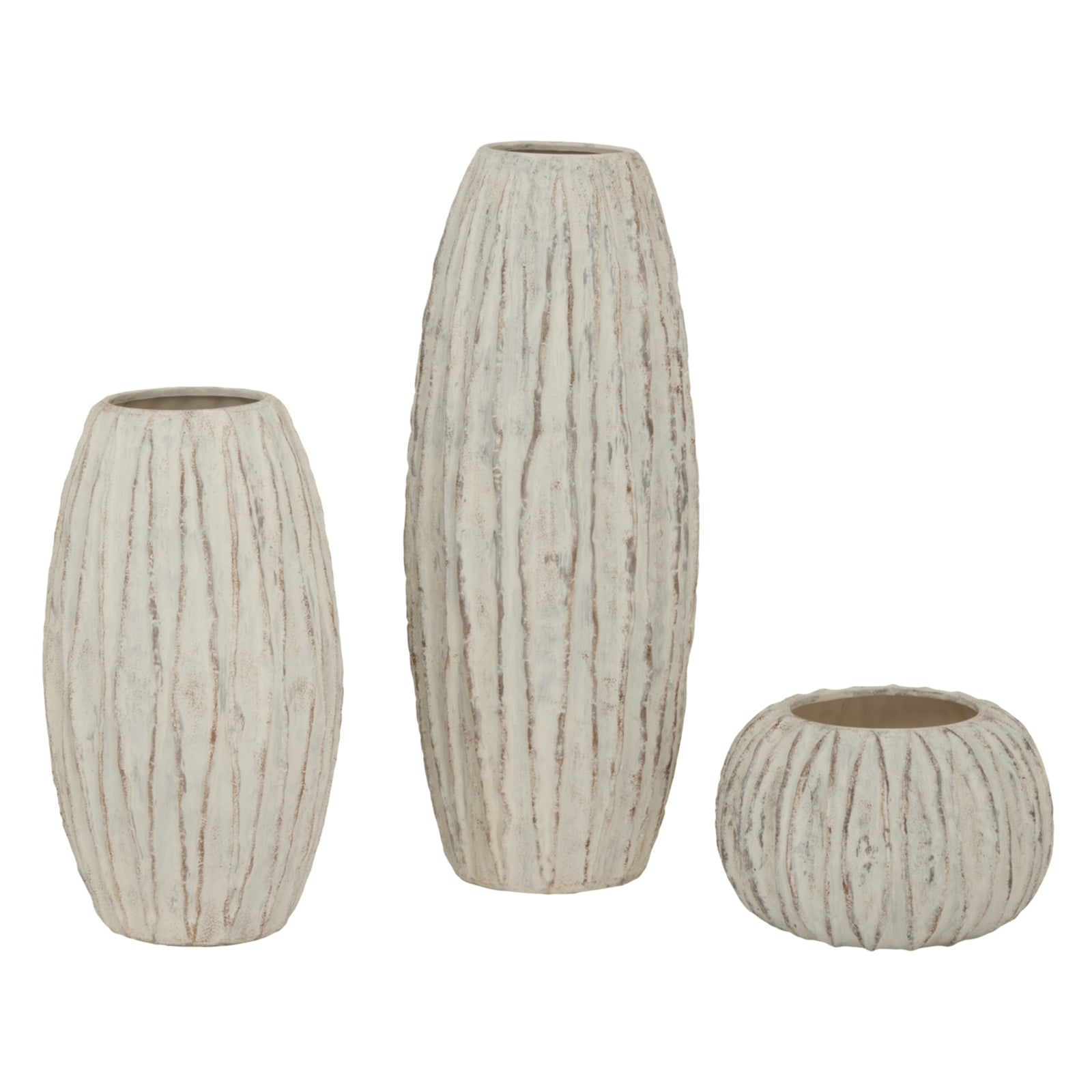 Lorenzo Rotund Fin Vase Makur Interior