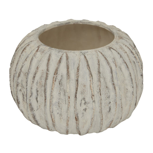 Lorenzo Rotund Fin Vase Makur Interior