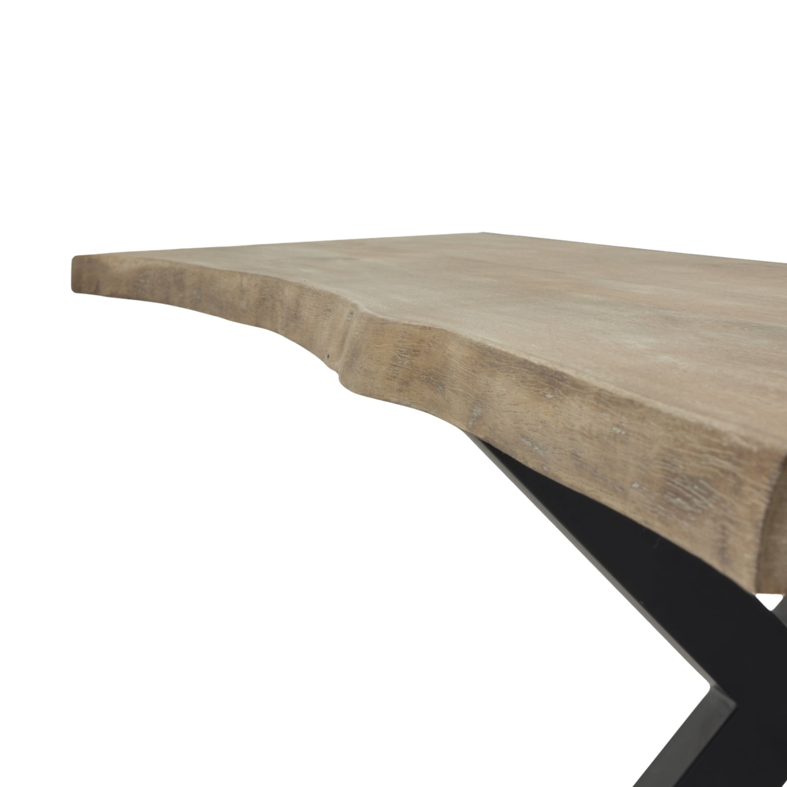 Live Edge Collection Light Acacia River Dining Table Makur Interior