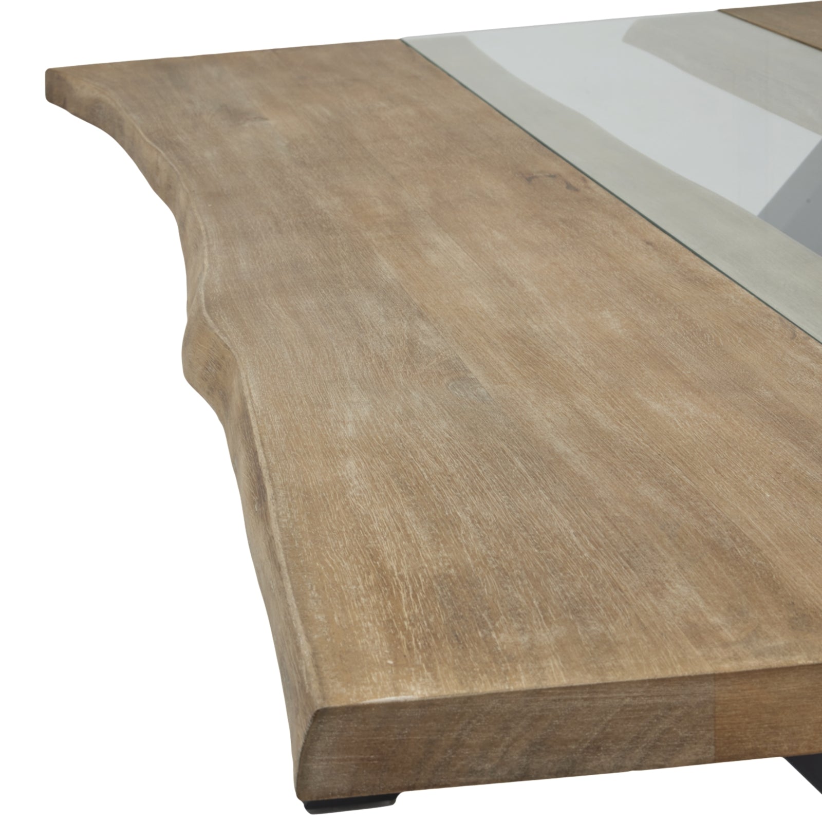 Live Edge Collection Light Acacia River Dining Table Makur Interior
