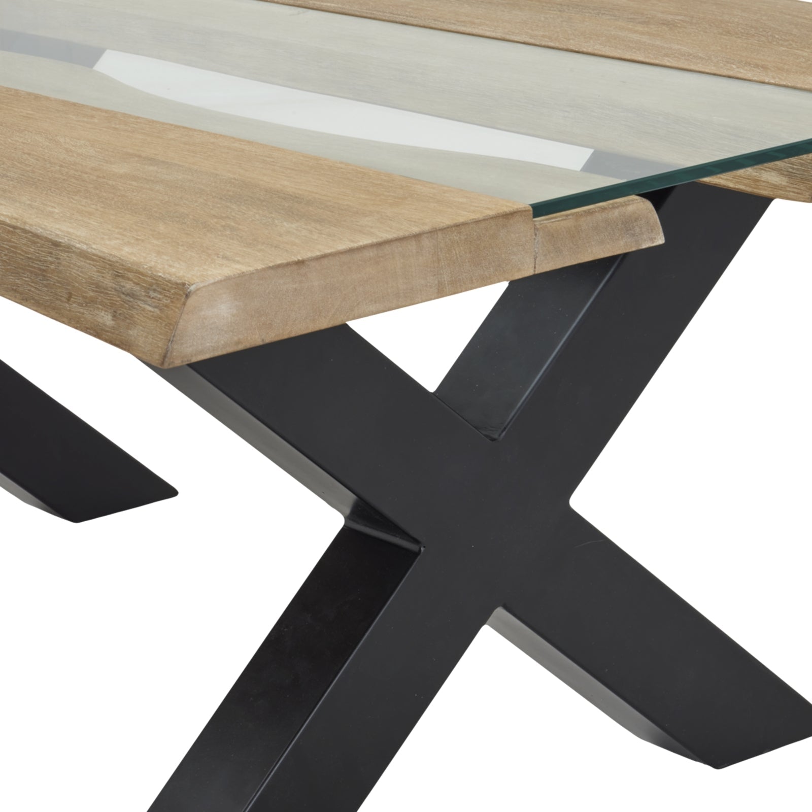 Live Edge Coffee Table - Collection Light Acacia River Makur Interior