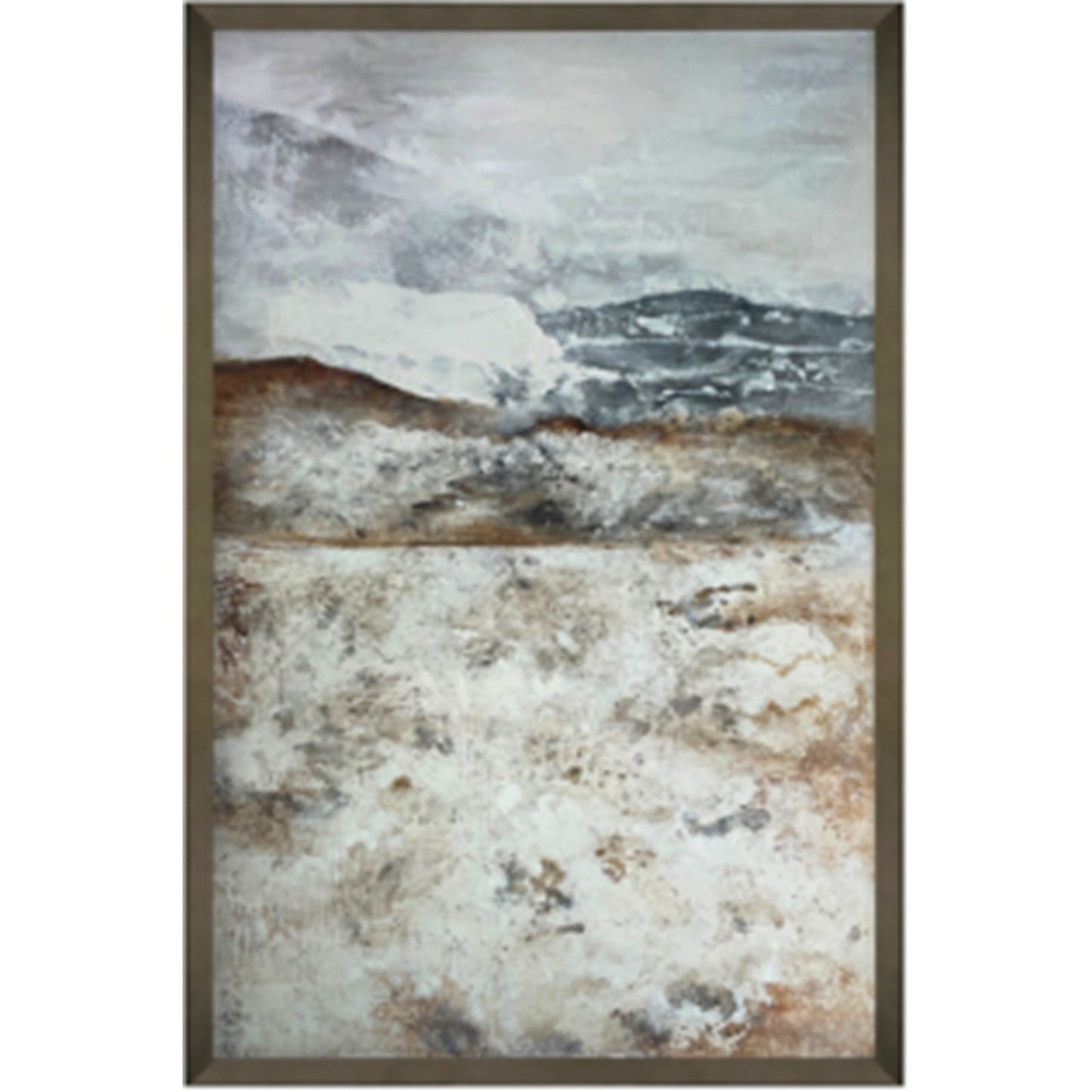 Vista Hand Painted Canvas In Frame Makur Interior