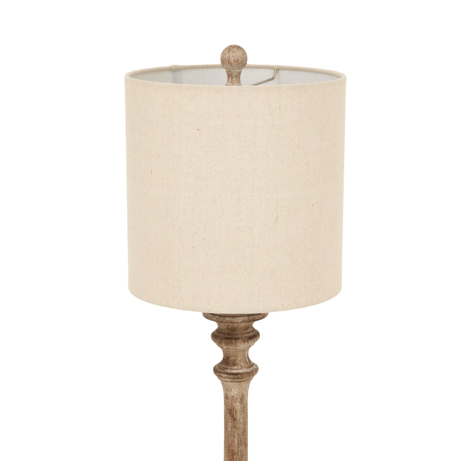 Pallido Candlestick Table Lamp With Linen Shade Makur Interior