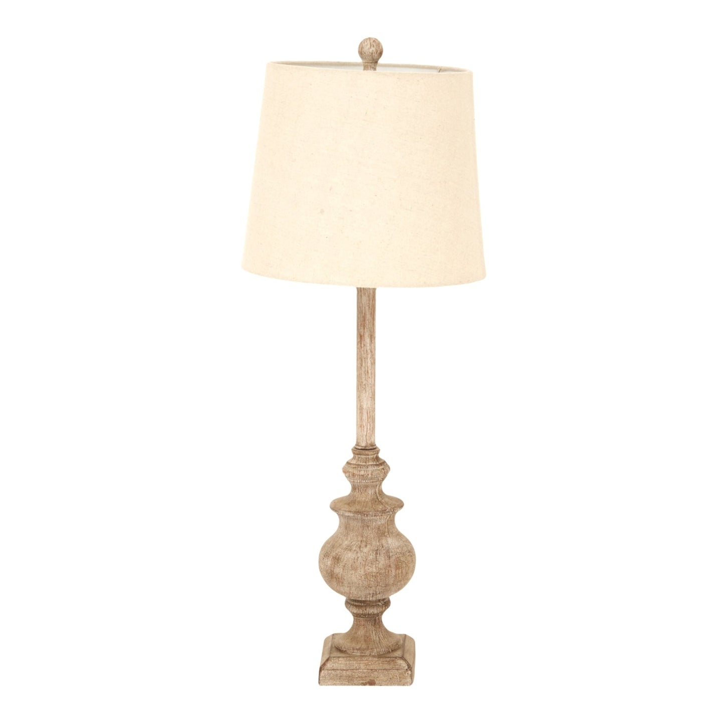 Chiaro Candlestick Table Lamp With Linen Shade Makur Interior