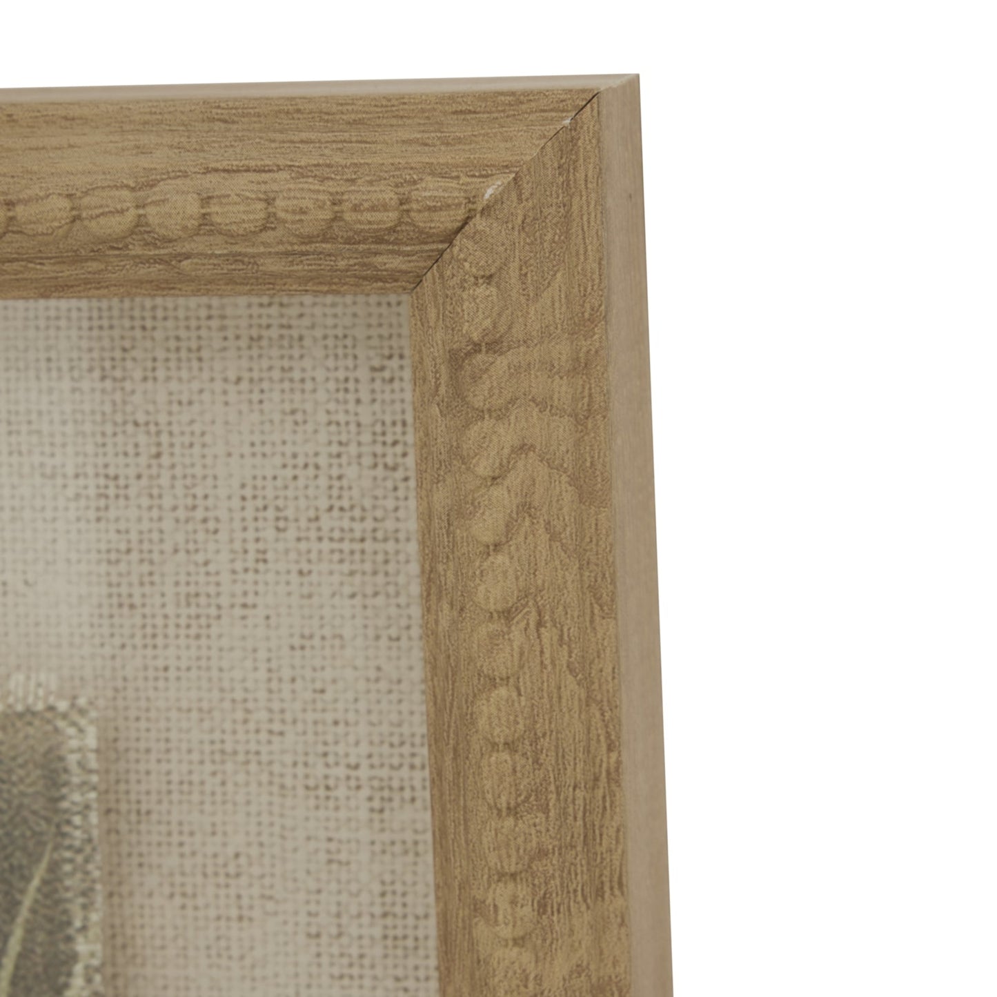 Flora & Fauna Collection Avocet On Linen In Beaded Frame Makur Interior