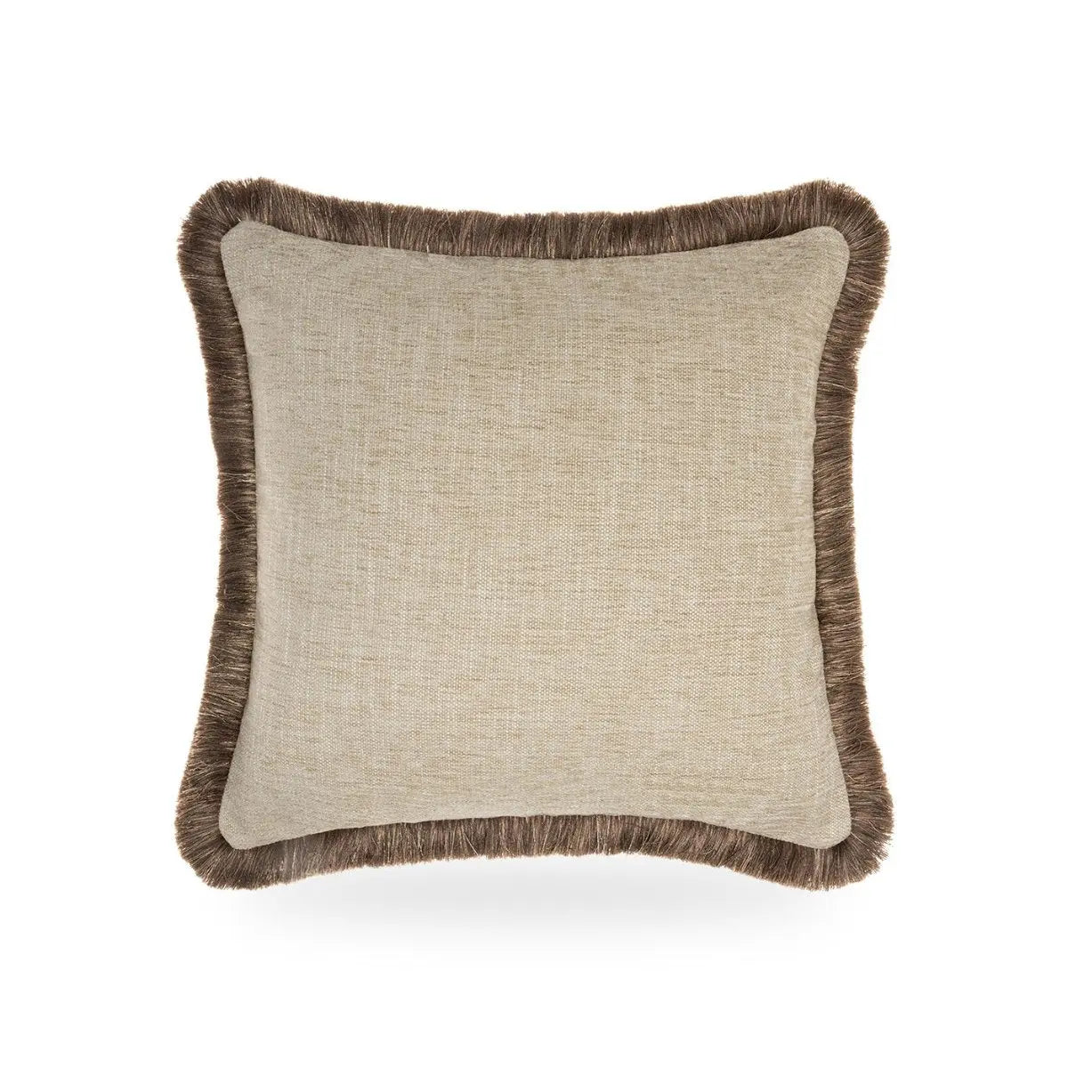 Almond Cushion with Clove Fringe Onacara