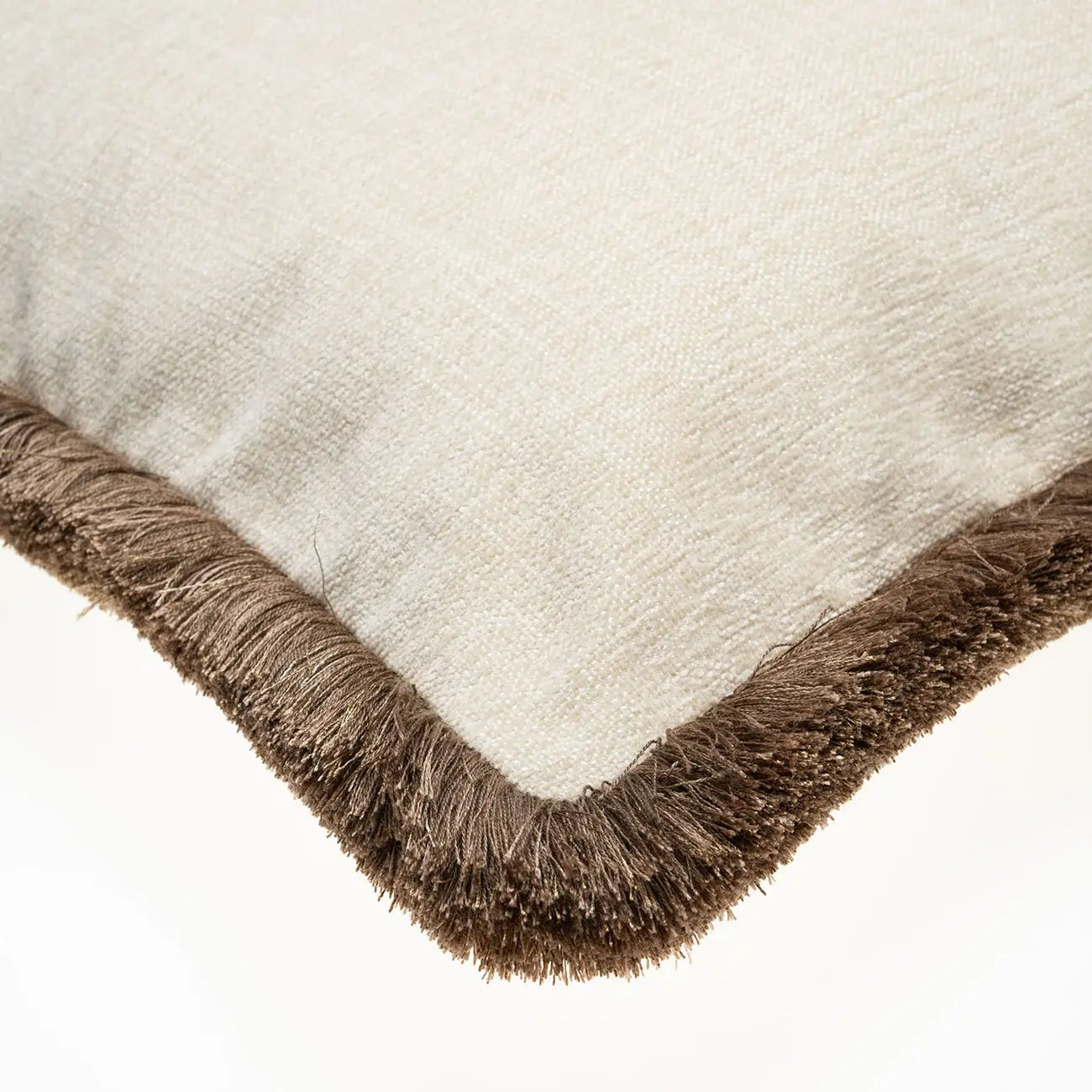Jasmine Cushion with Clove Fringe Onacara