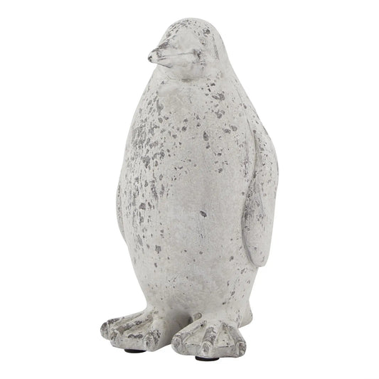 Stone Effect Penguin Statue